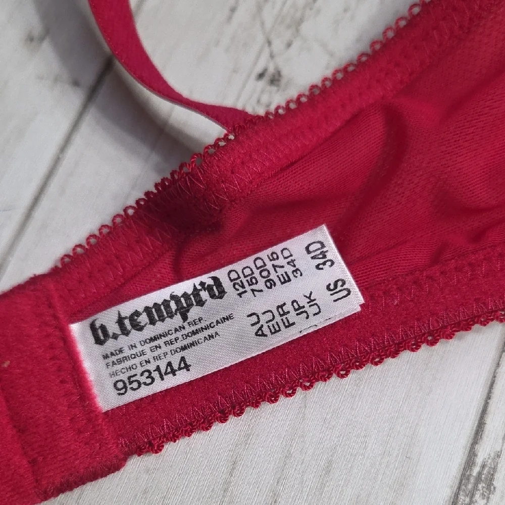 NWT Wacoal b.tempt'd Vibrant Lace Underwire Bra in Pink - Picture 4 of 8